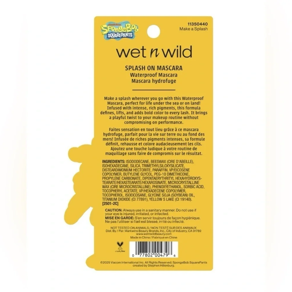 Wet N Wild SpongeBob Splash on Waterproof Mascara - Make A Splash